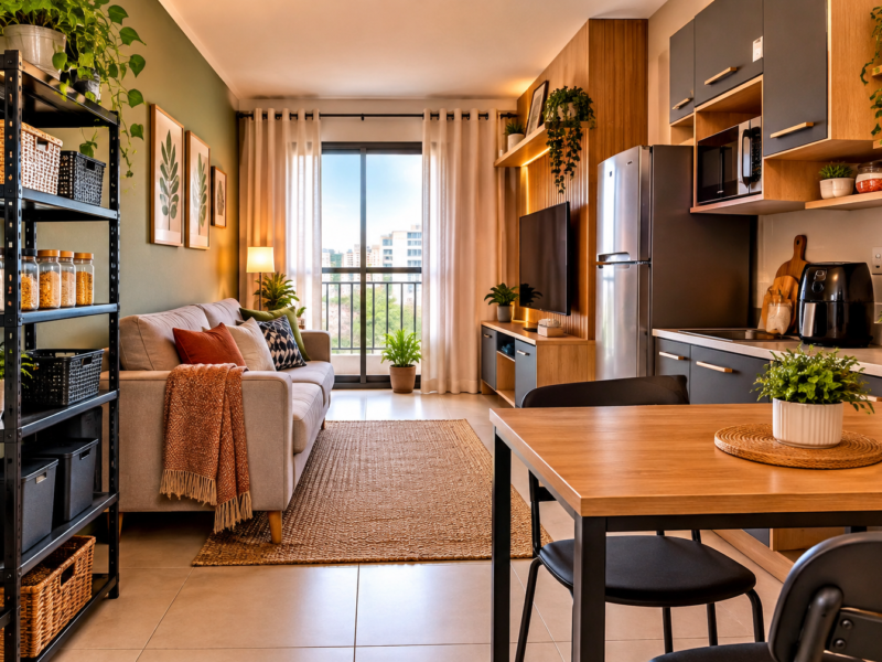 Como organizar um apartamento pequeno gastando pouco: 3 ideias práticas