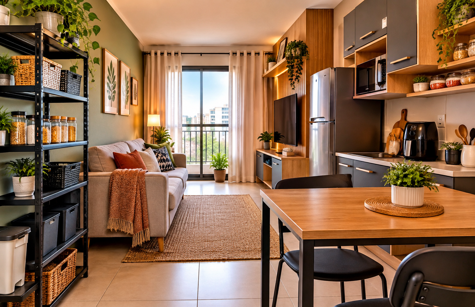 Como organizar um apartamento pequeno gastando pouco: 3 ideias práticas